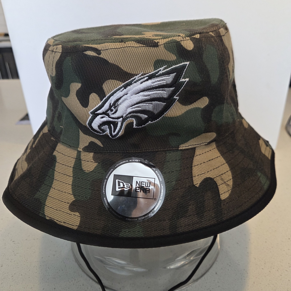 Philadelphia Eagles New Era Camo Bucket Hat. New
